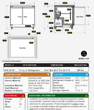 Load image into Gallery viewer, 36" Undercounter Refrigerator