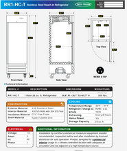 Load image into Gallery viewer, 1 Door 23 cu. ft. Refrigerator (RR1-HC-T)

