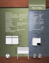 Load image into Gallery viewer, 48&quot; 2 Door Sandwich Unit

