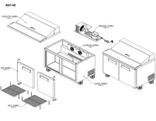 Load image into Gallery viewer, 48&quot; 2 Door Sandwich Unit
