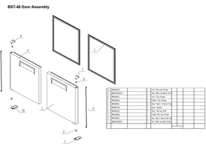48" 2 Door Sandwich Unit