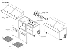 Load image into Gallery viewer, 60&quot; 2 Door Mega Top Sandwich Unit
