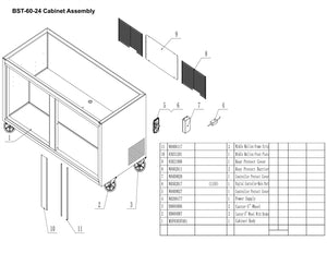 60" 2 Door Mega Top Sandwich Unit
